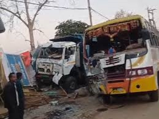 sehdol,Uncontrolled truck ,collided with two buses 