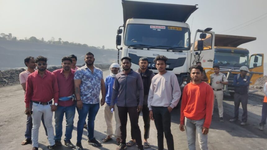 korba, Displacement affected people,strike , Korba