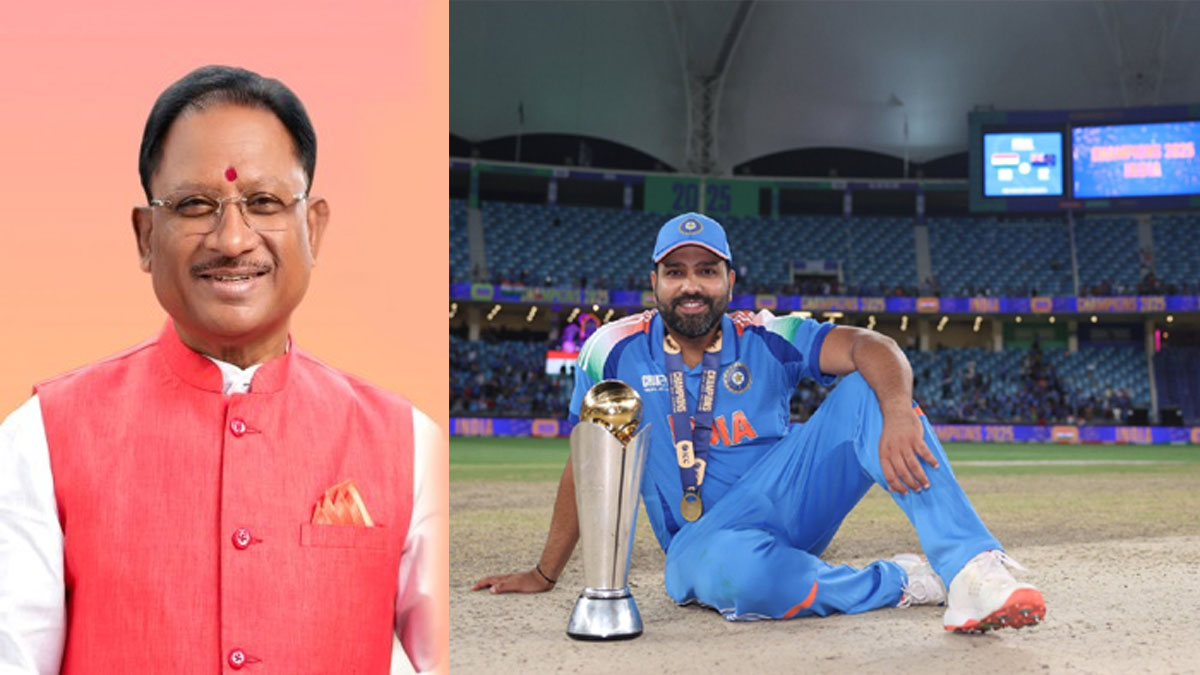 raipur, Chief Minister Sai ,congratulated the Indian cricket team  