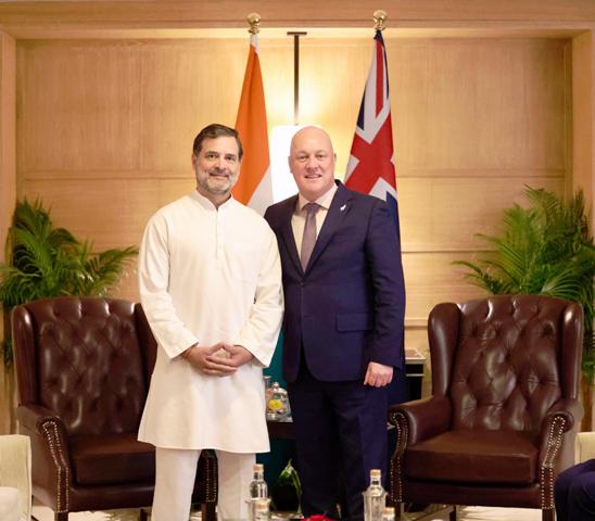new delhi, Rahul Gandhi,New Zealand Prime Minister  
