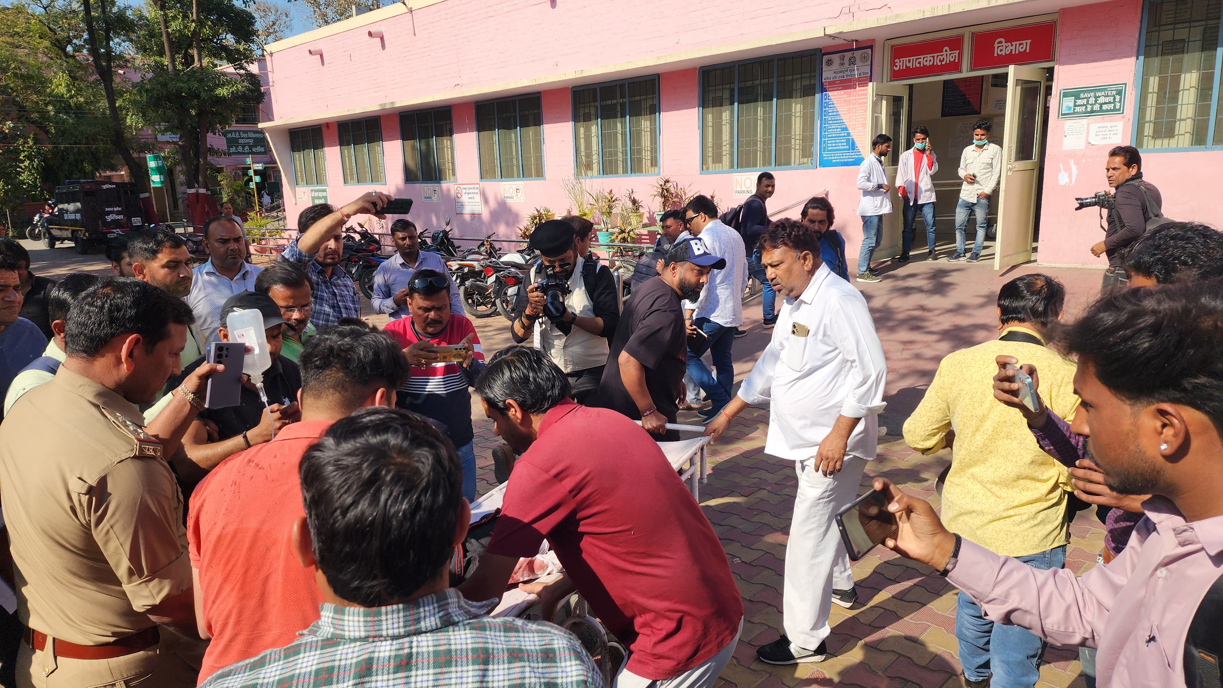 saharanpur, BJP leader killed, three children 