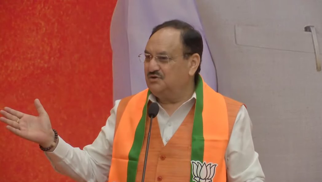new delhi,   BJP foundation day, Nadda  