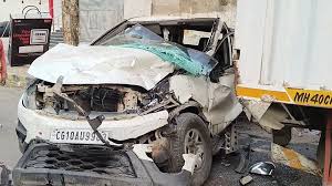 bilaspur,   car ran over , two women 