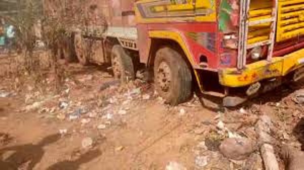 khajurahoo,  speeding truck , killing  