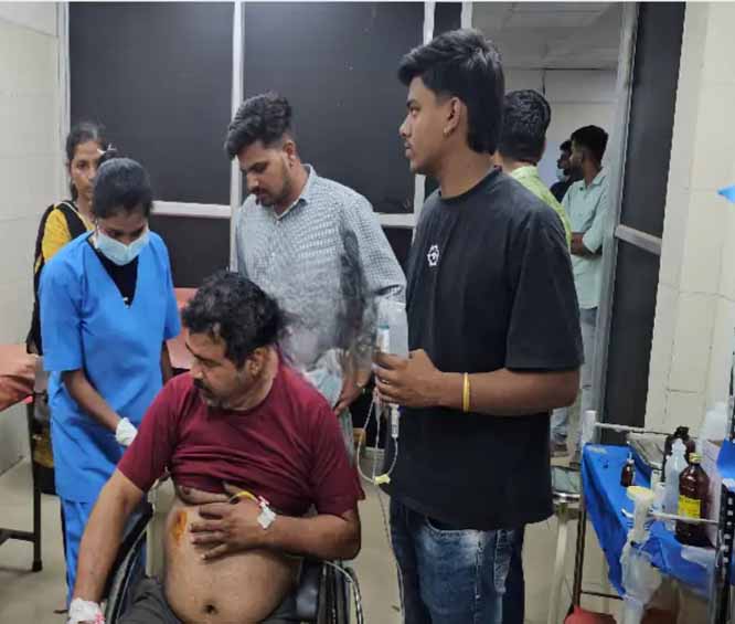 dantewada, Fire happened , hardware merchant