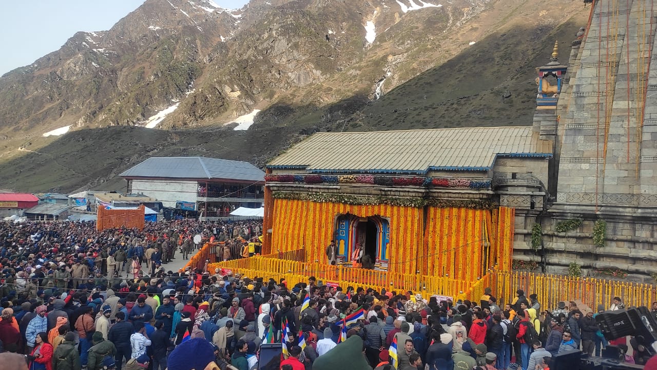 rudraprayag,  Lord Kedarnath opened, Kedarpuri resonated  