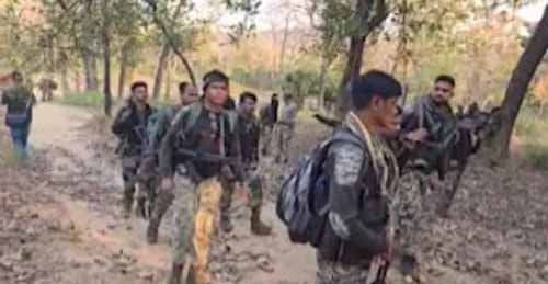 bijapur,   uniformed female Naxalite,  killed in an encounter 