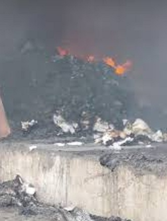 indore, huge fire broke out ,diaper manufacturing factory 
