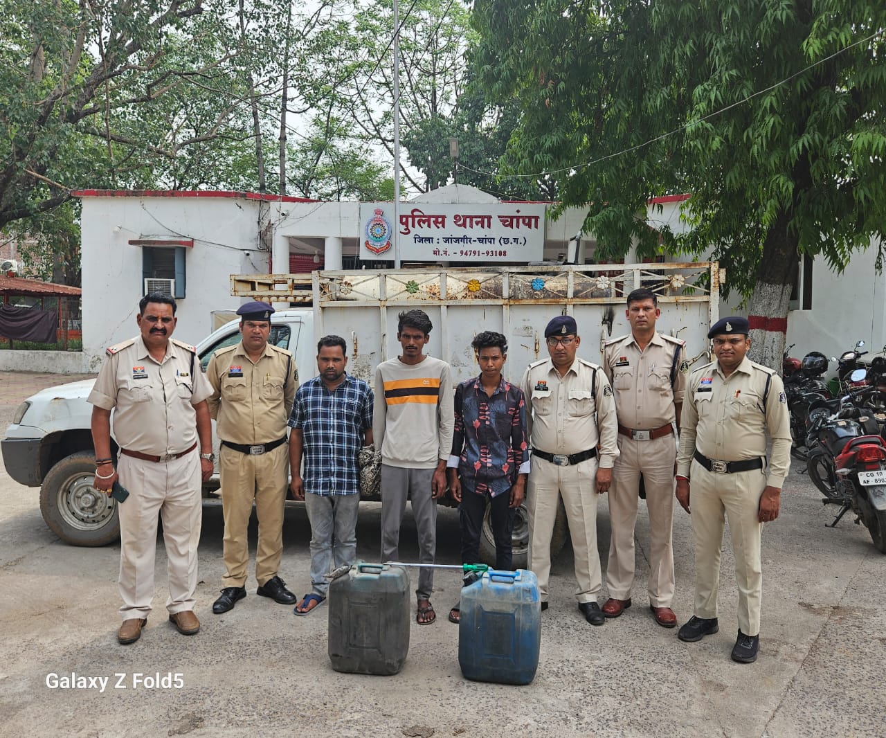 korba, Three absconding accused,gang arrested