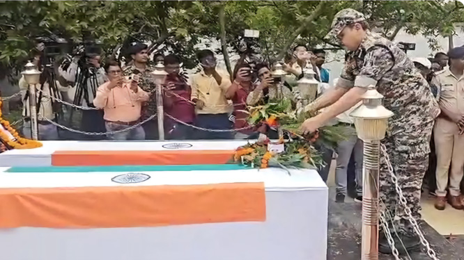 narayanpur, Two DRG soldiers,final farewell