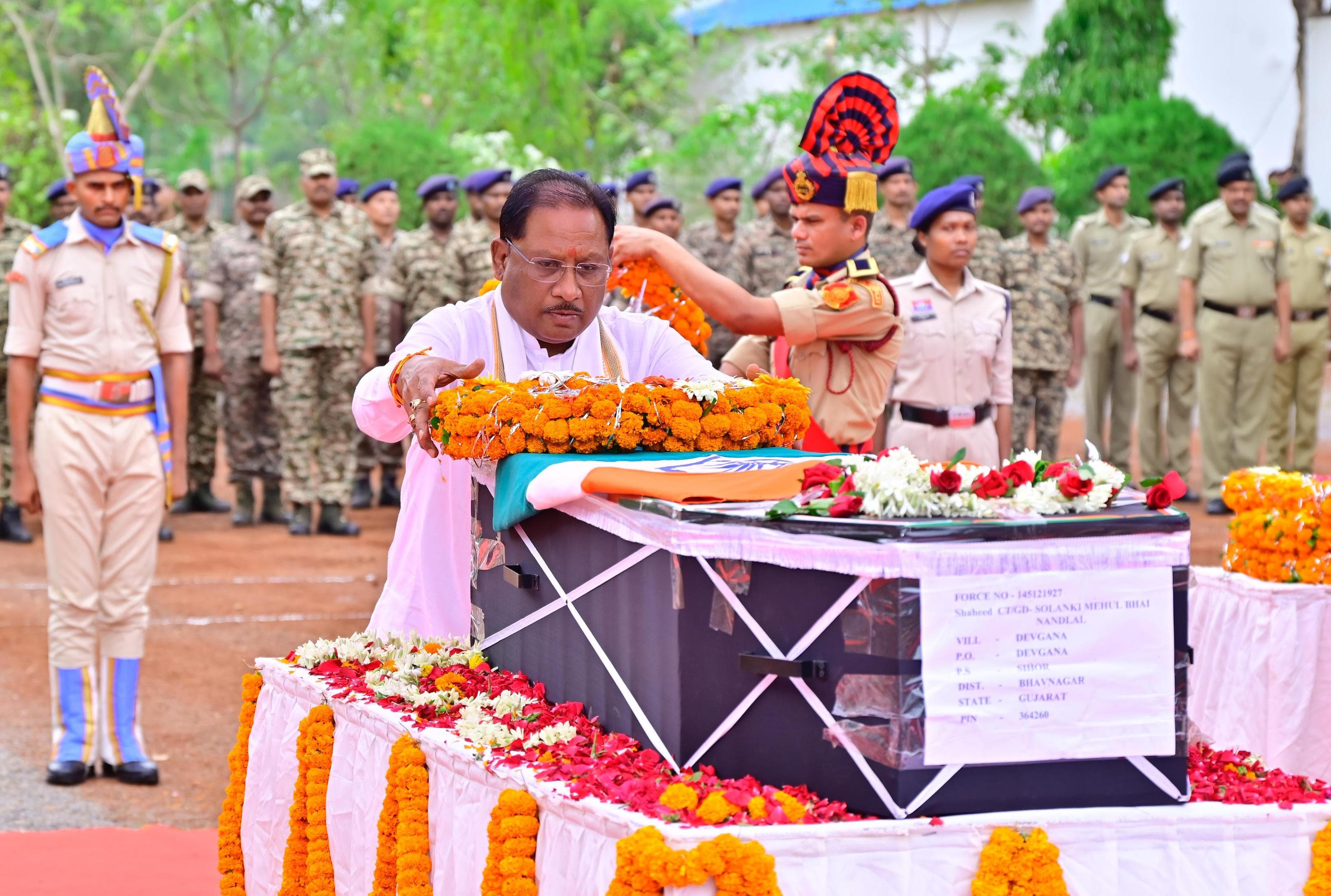 raipur, Tribute paid ,Mehul Bhai  