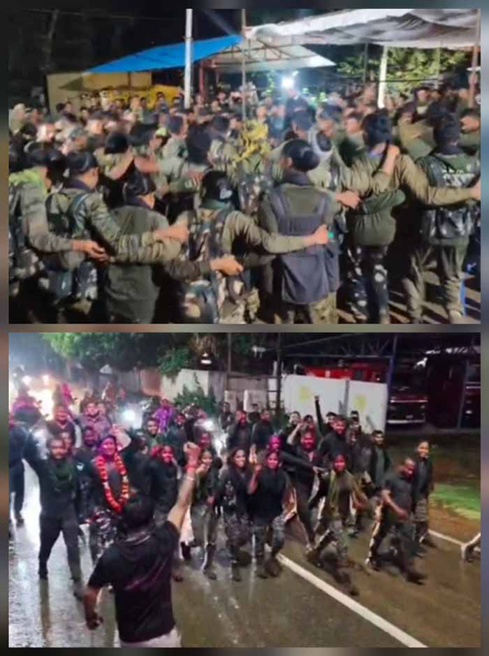 narayanpur, Aarti of DRG soldiers ,color was applied