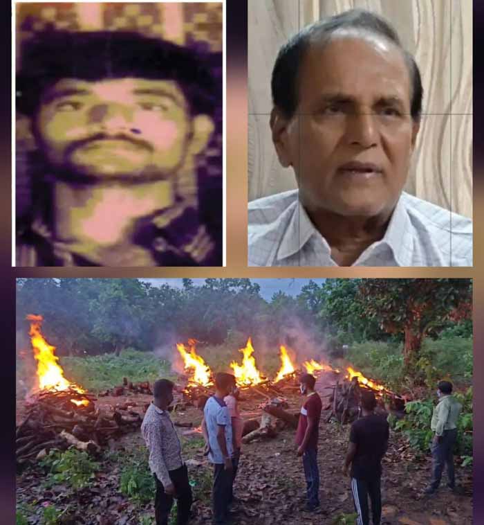 narayanpur, Police cremated ,eight Naxalites 