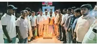 balrampur, Congress , candle march  