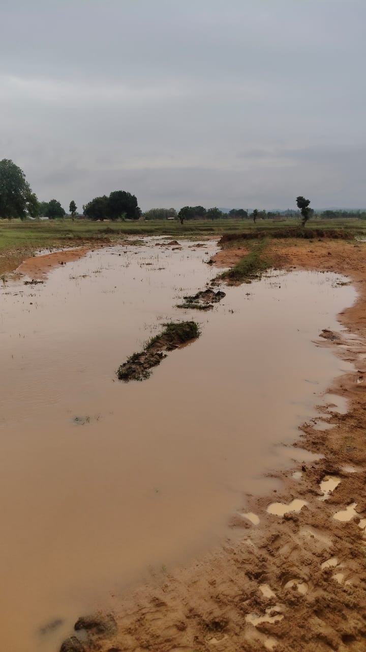  Balrampur, Dozens of farmers , dam breakage