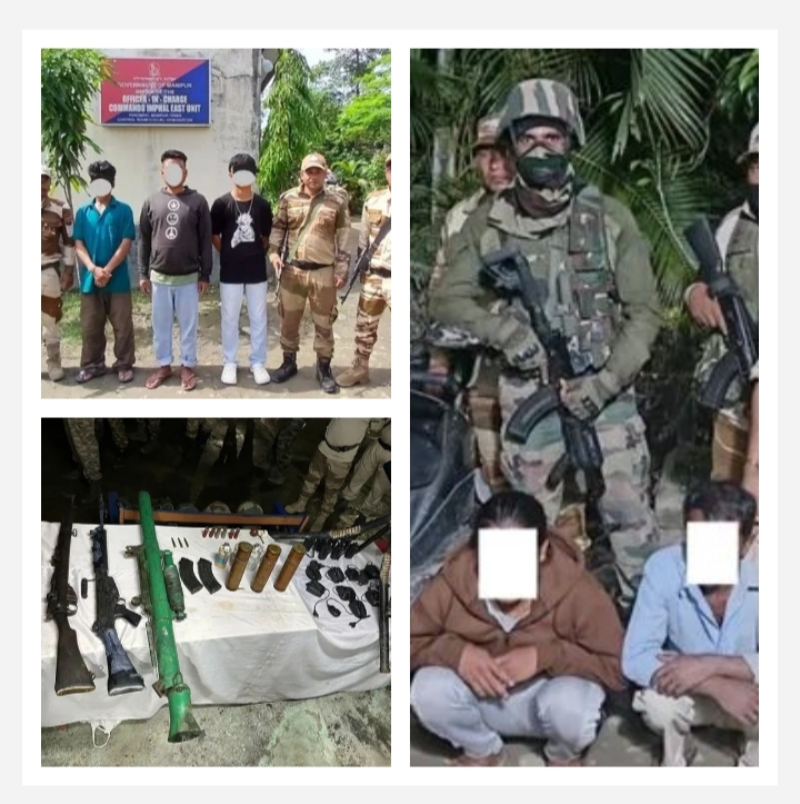 imphal, Five militants linked , Manipur