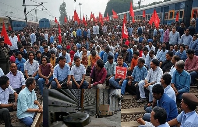 new delhi, Banking, postal and electricity, trade unions