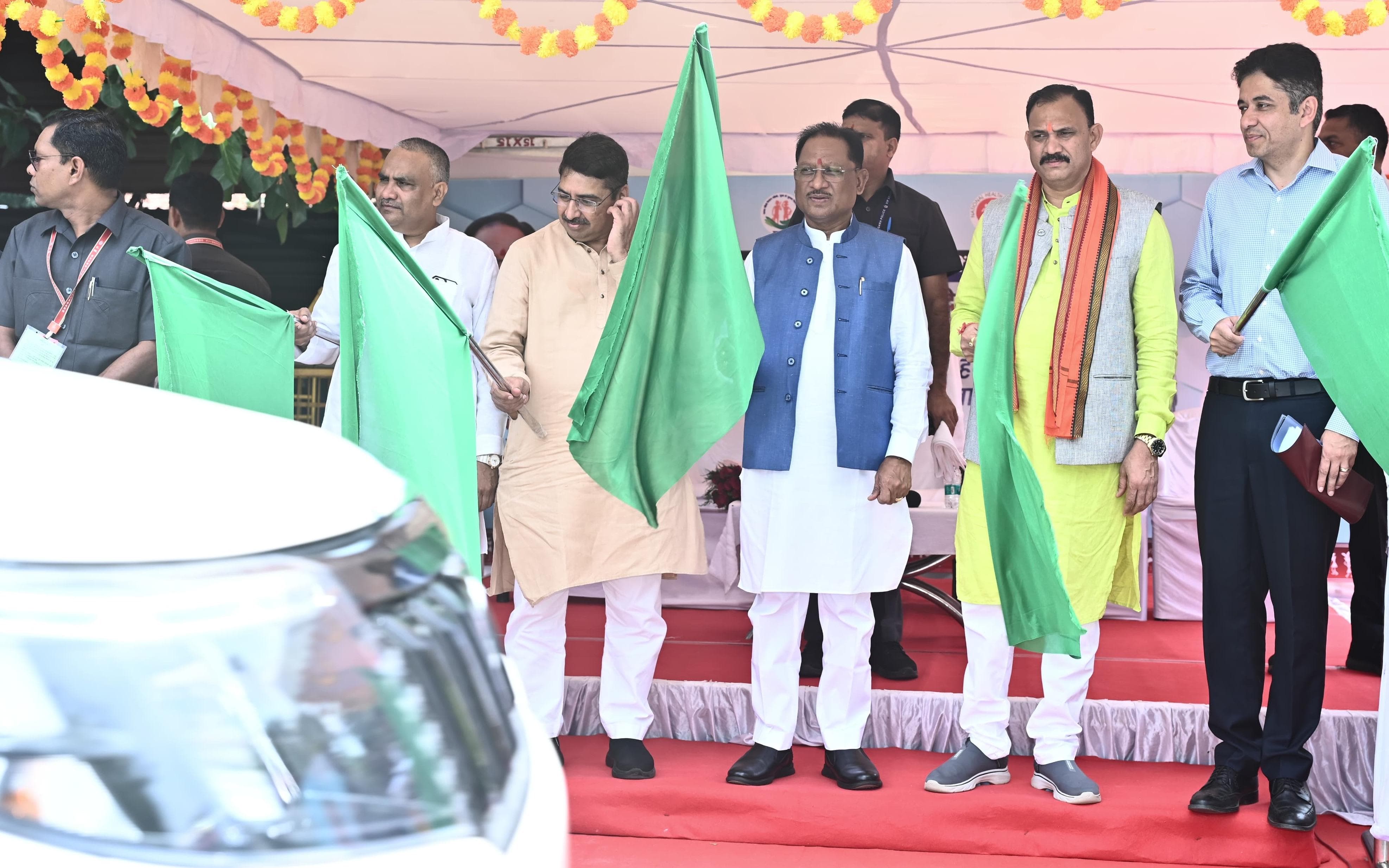 raipur, Chief Minister Sai, flagged off  