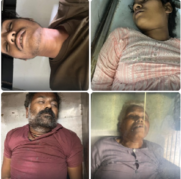 sagar, Four members , family committed suicide 