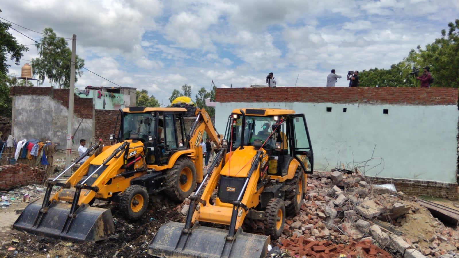 balrampur, Conversion case,Bulldozer runs  