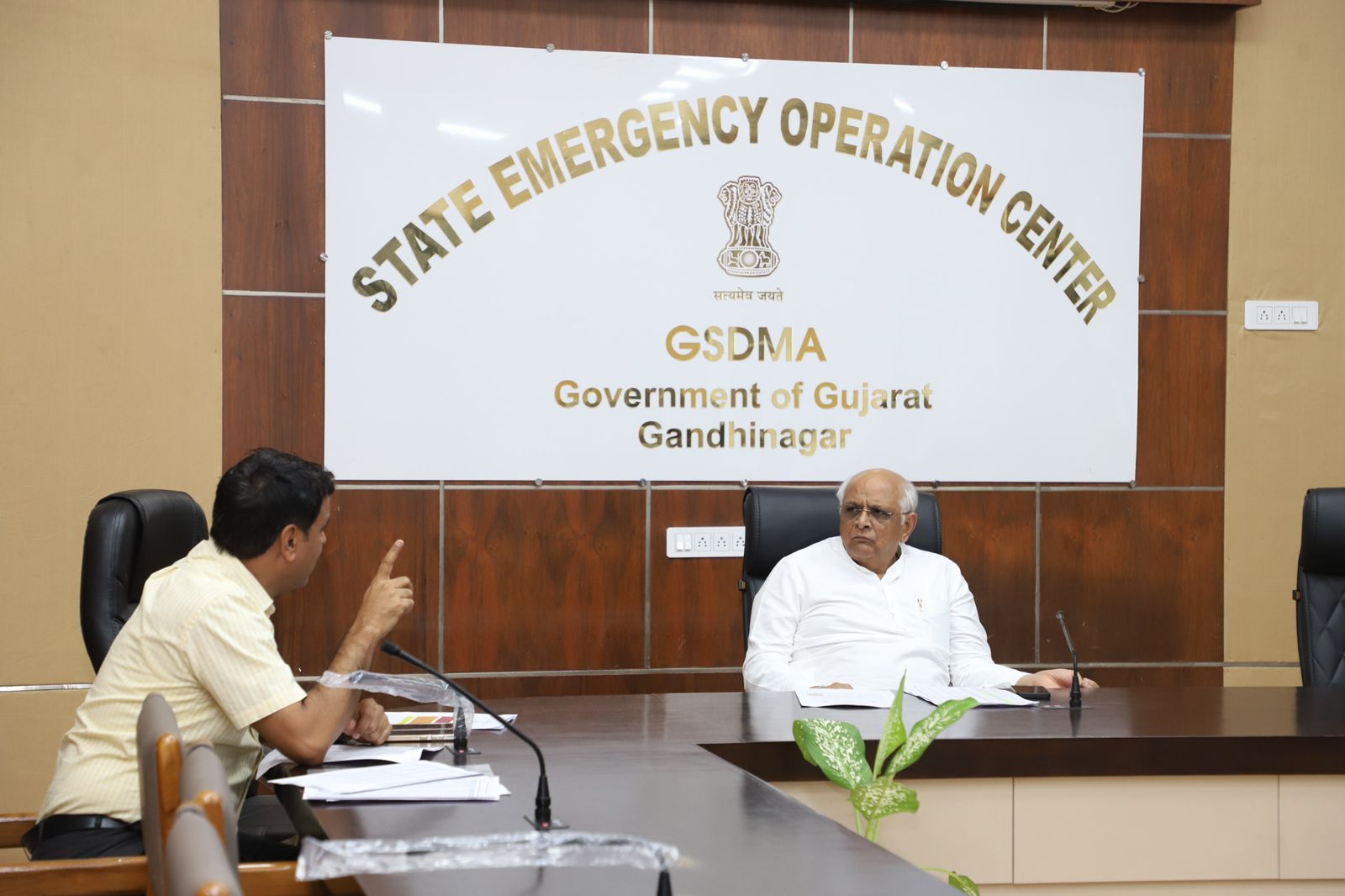 gamdhinagar, Heavy rains , Control Room