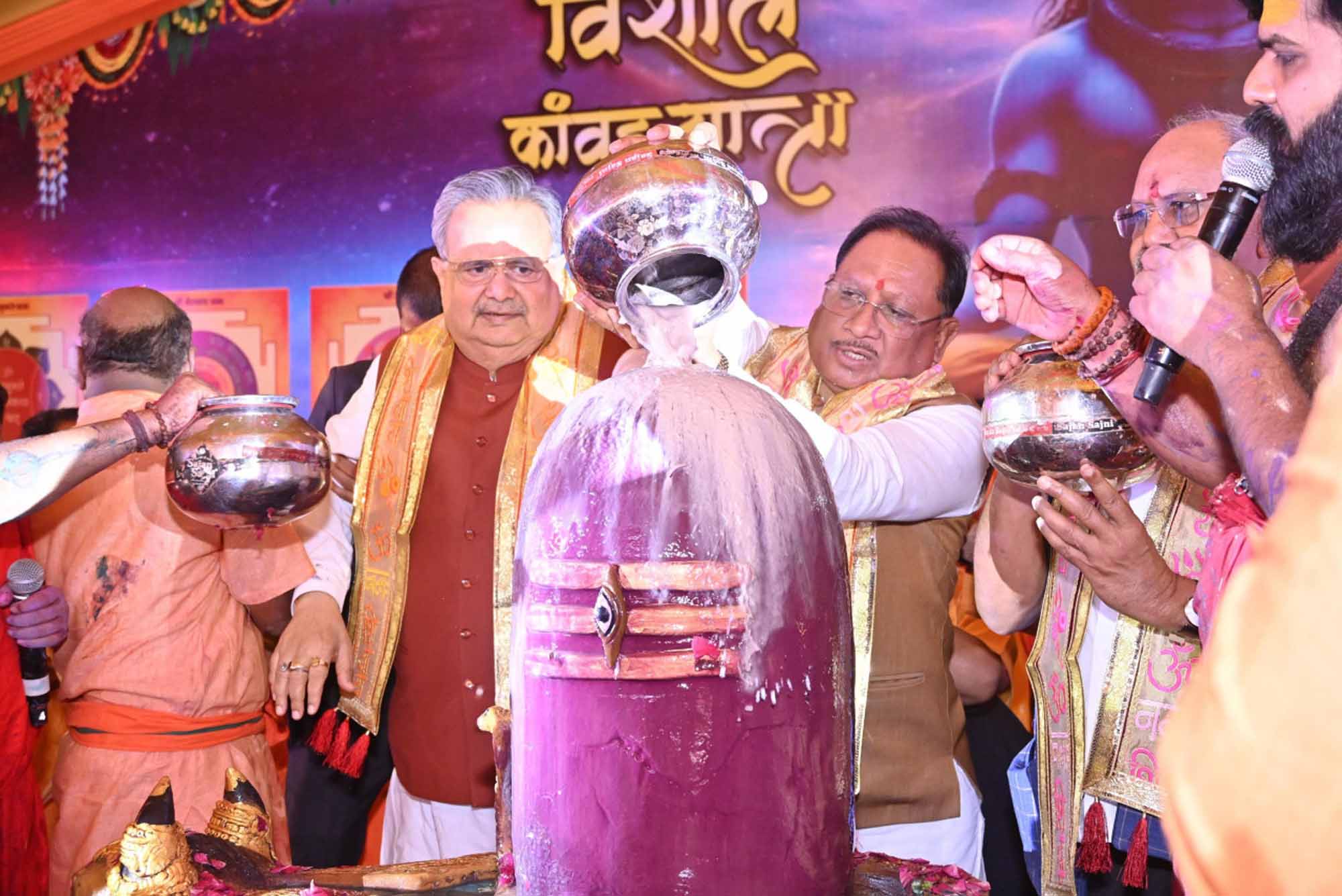 raipur, Chief Minister Sai ,performed Rudrabhishek  