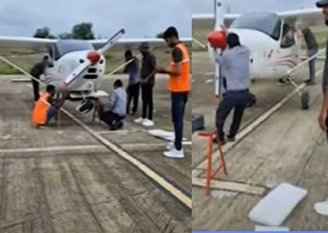 mumbai,   training aircraft crashes , Baramati airport 