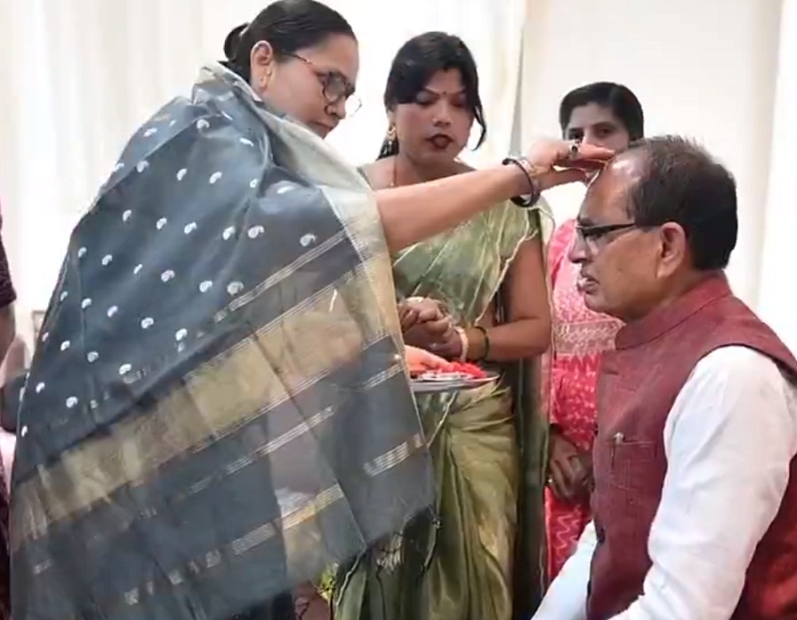 bhopal, Union Minister Shivraj ,celebrated Rakshabandhan 