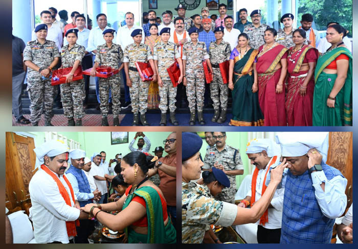 dantewada,  Women commandos , Rakhi to him