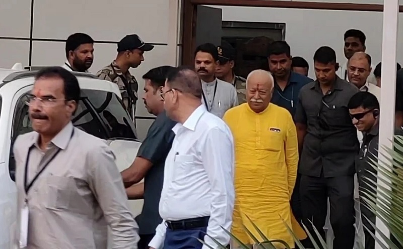 indoere, Sangh chief Mohan Bhagwat, reached Indore