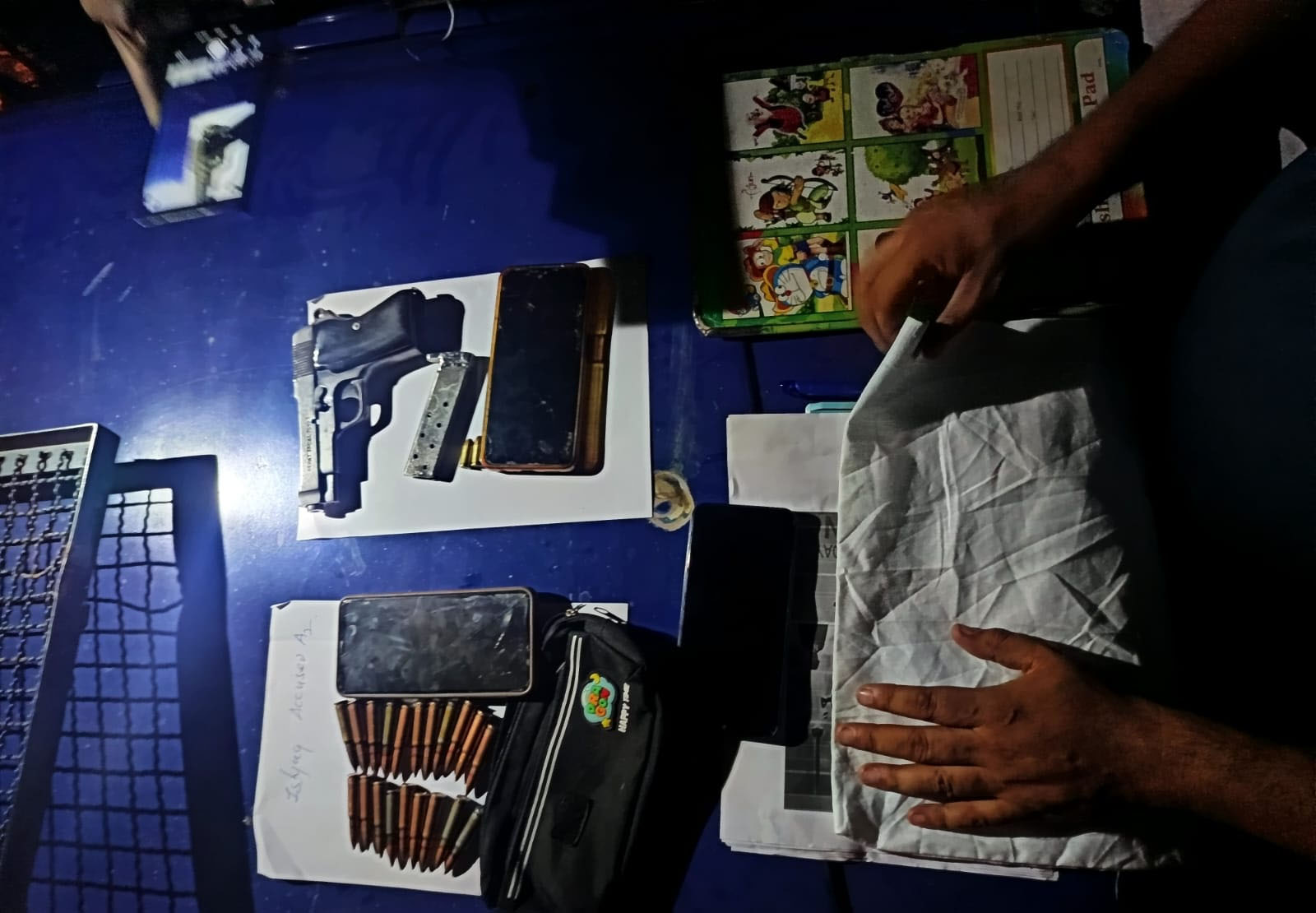 handwada, Three associates ,terrorists arrested 