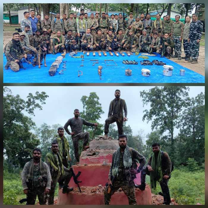 bijapur, Naxal training camps , destroyed