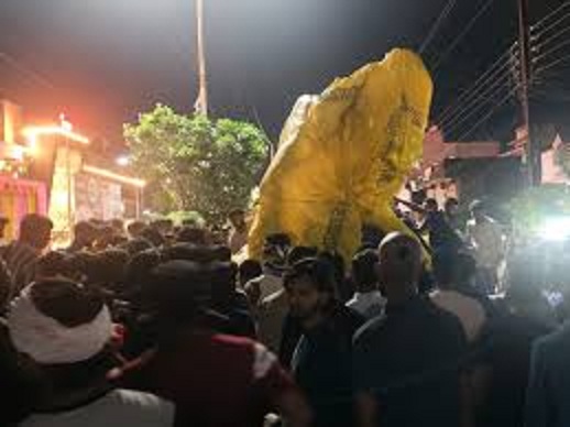 burhanpur, Accident , Ganesh idol  