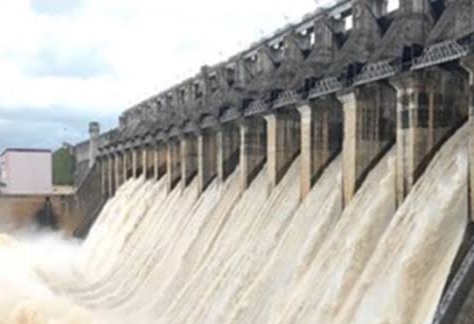 jabalpur, Five gates of Bargi Dam,half a meter