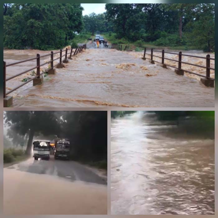 jagdalpur,Due to continuous rain,  Bastar 