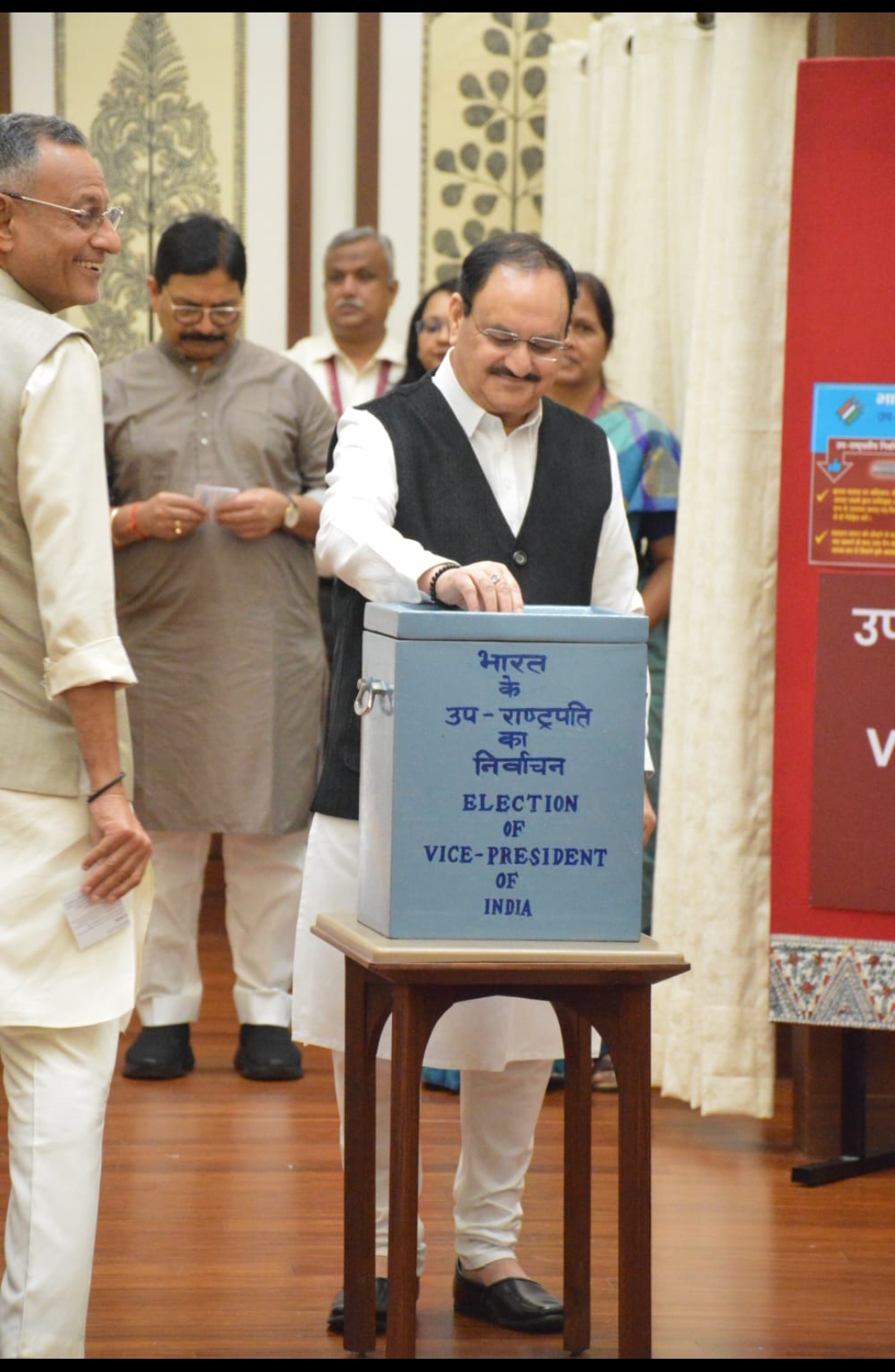 new delhi, Voting underway ,vice presidential election