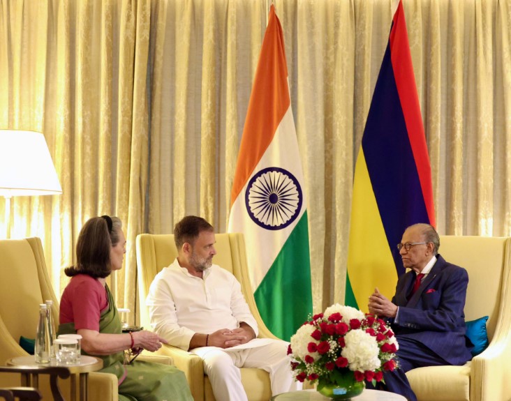 new delhi, Mauritius Prime Minister , Sonia and Rahul