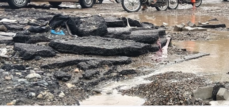 dendoon, Devastation , flood in Karligadh 