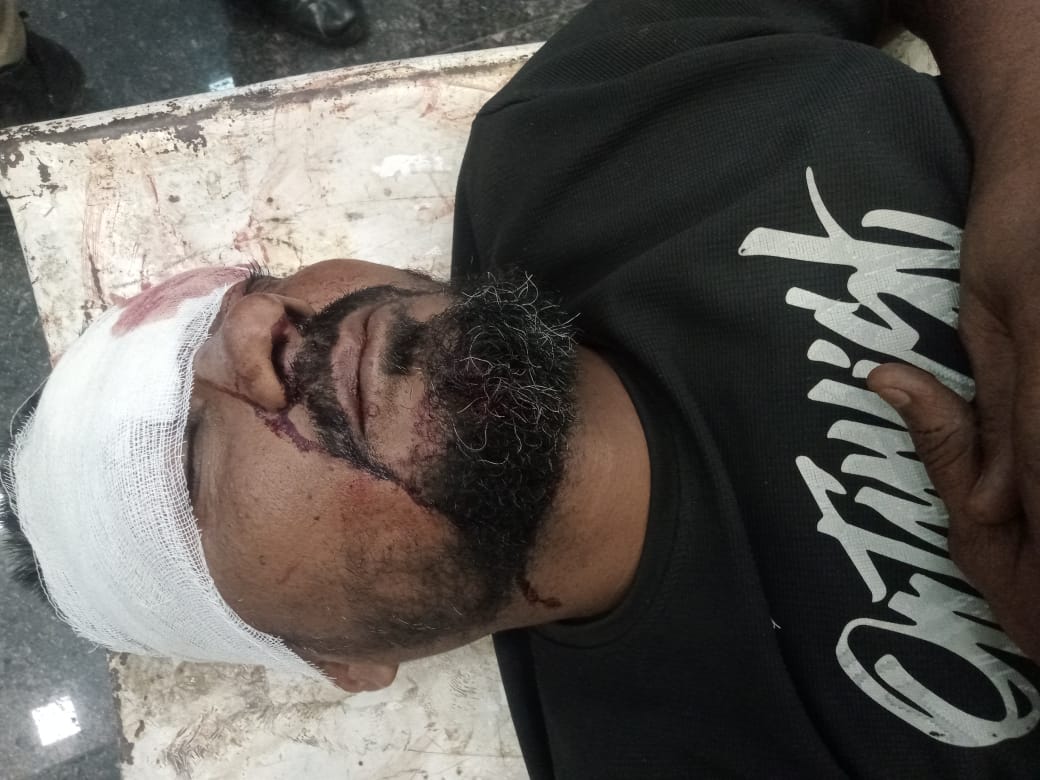 rajgarh, Car collides with divider, four youths seriously injured