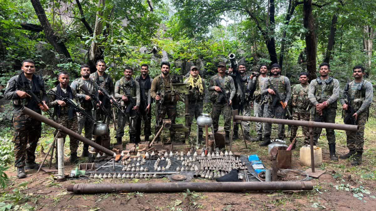 raipur,Security forces destroyed,  Naxalite arms factory 