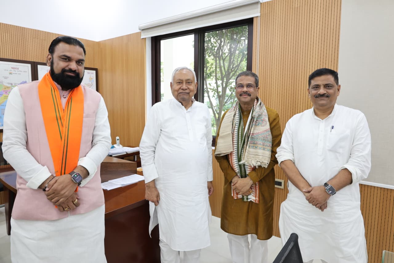patna, Union Minister   Dharmendra Pradhan ,Chief Minister Nitish