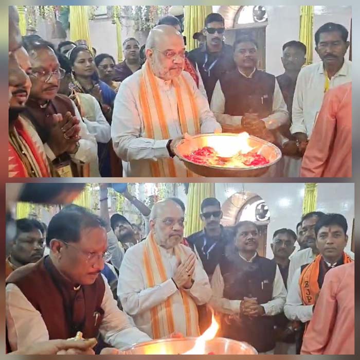 jagdalpur,  Amit Shah ,visited Maa Danteshwari