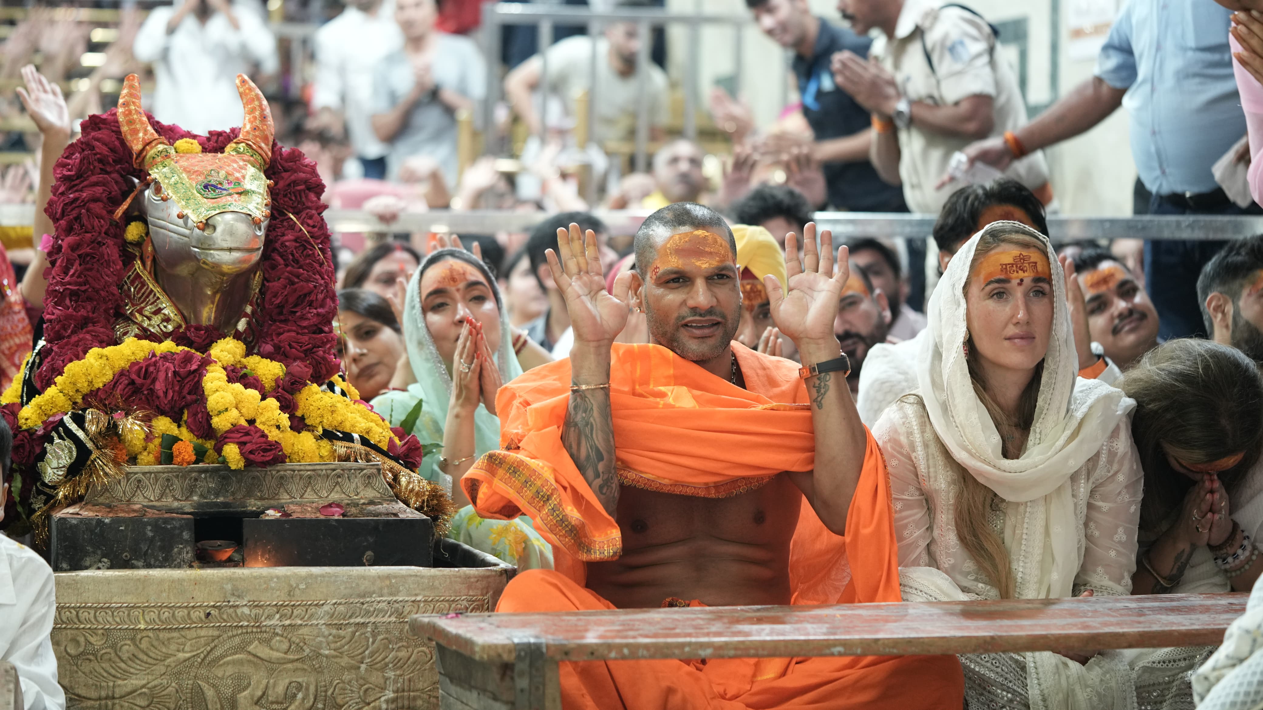ujjain, Cricketer Shikhar Dhawan ,visited Baba Mahakaleshwar