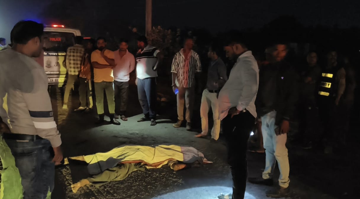 korba,   motorcyclist was crushed, Lakhanpur, Katghora