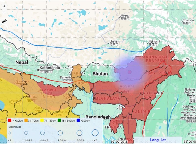 itanagar, 3.5 magnitude earthquake, Arunachal Pradesh