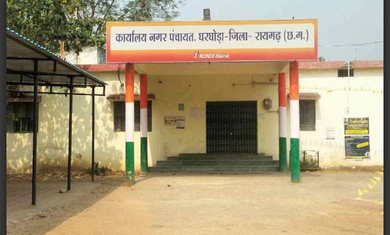 raigarh,   newly constructed road , corruption