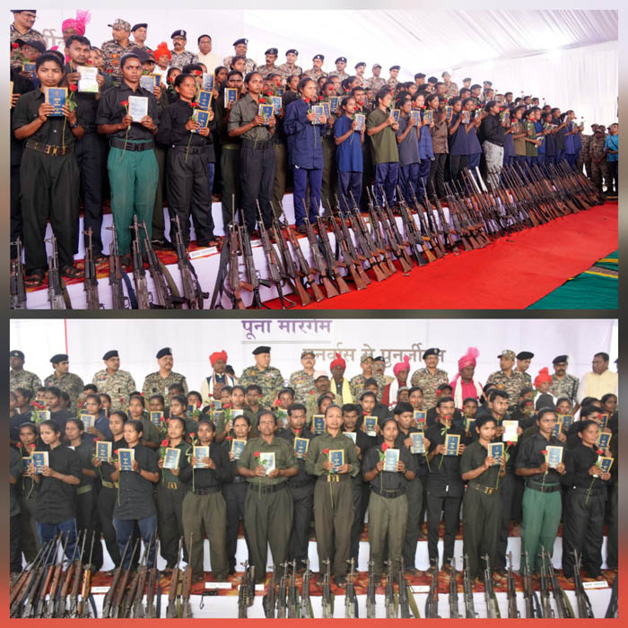 jagdalpur, 210 Maoist cadres ,surrendered in Jagdalpur 