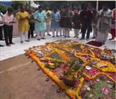 bhopal, Govardhan Puja,Yuva Sadan office