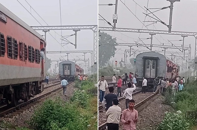 satna, Mumbai-Bhagalpur Express , two parts  