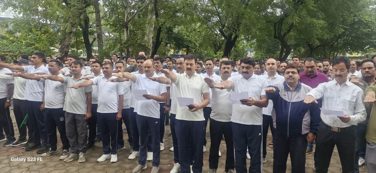 damoh,Unity walk started , “Run for Unity”